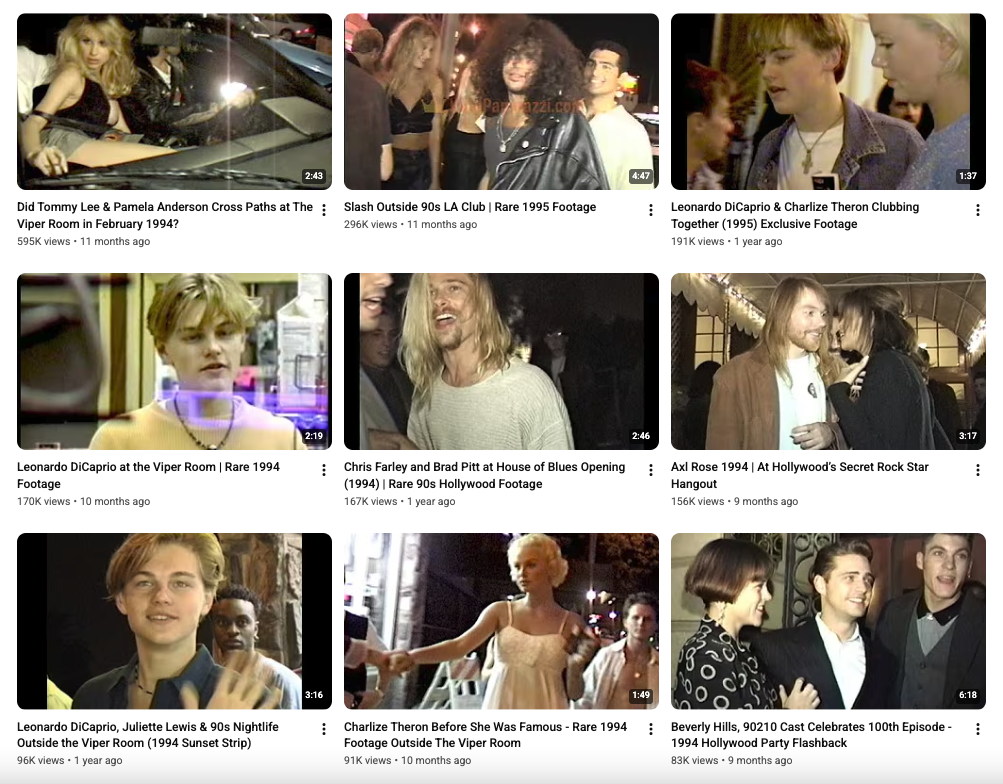 King Paparazzi Archive YouTube Channel